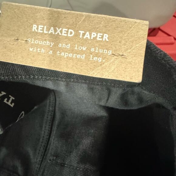 Madewell NG331 Relaxed Fit Taper Leg Jeans Relaxed Fit Black Size 30/28 NWT - Picture 11 of 13